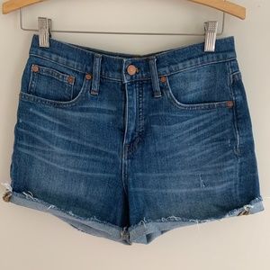 Madewell High Rise Jean Shorts
